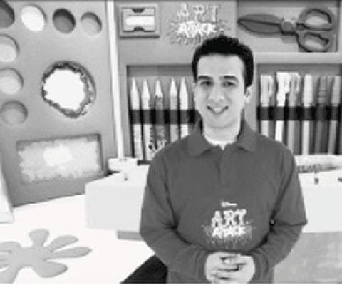 Show host Gaurav helping kids unleash their creativity through Art Attack on Disney