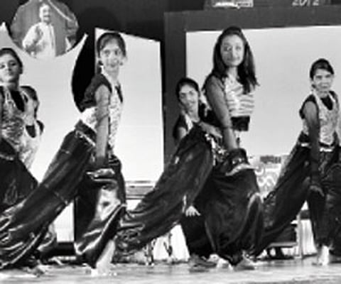 Dance performance by students of Taal Institute of Music and Fine arts at the event | express photo