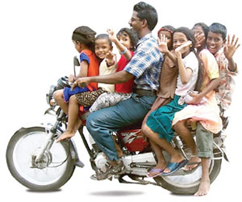 A waterlogged street in Banu Nagar | Express Photo