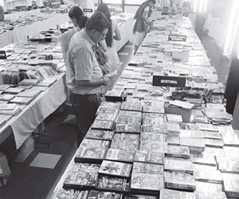 Navaratri Music Fair exhibition of DVDs and CDs at Lotus Club, Warriam Road.