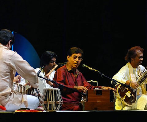 'There is mathematics and grammar in music. Unless one knows all of it, he cannot become good singer', Jagat had said (EPS file pic)