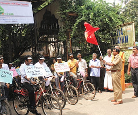 SNOOPING AROUND: DVAC sleuths at the CNI, at Nandambakkam on Wednesday
