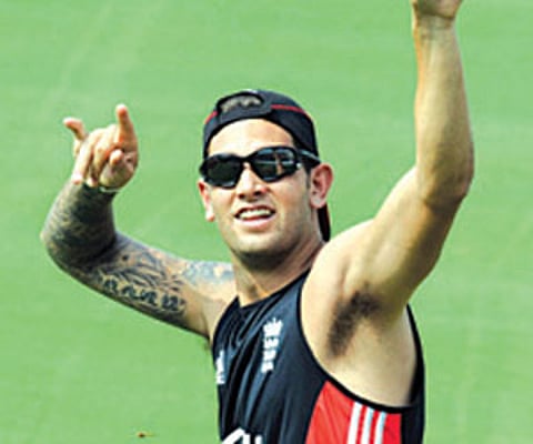 England player Jade Dernbach.
