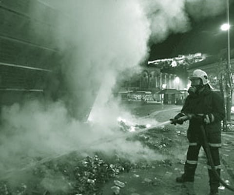 Violent protests: Anywhere between 70,000 to 2,00,000 people are believed to have taken to the streets in a two-day strike | AFP