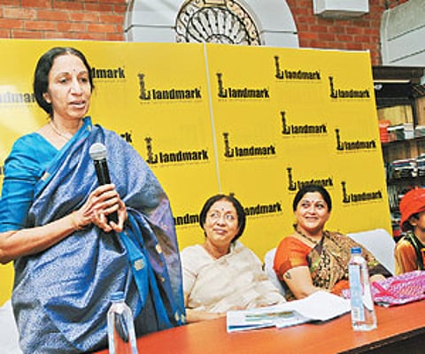 Malini (left), Mini, Kushboo and Aryan at the launch