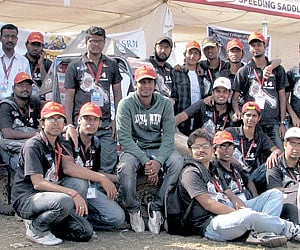 Members of team The Conrods from SRM University.