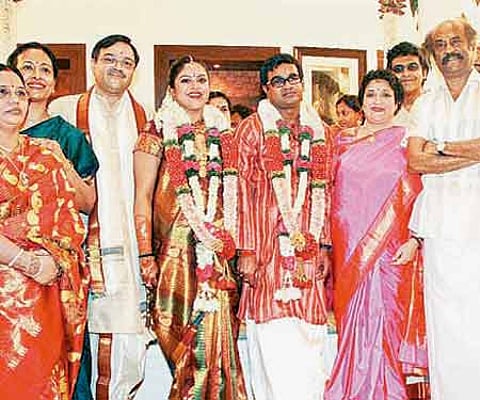 A snapshot of Selvaraghavan's engagement ceremony (Pic: ENS).