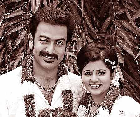 Prithviraj and Supriya Menon.