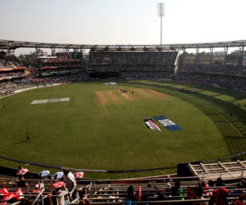 A general view of the revamped Wankhede Stadium, Mumbai during a Group A ICC World Cup match. (Getty Images)
