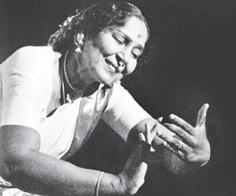 Balasaraswati on stage (File photo)