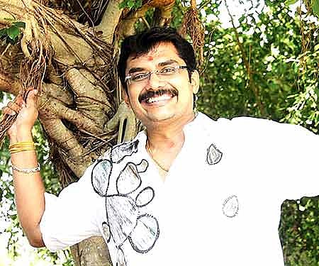 Playback singer Ravishankar (Express Photo by Kaviyoor Santhosh).