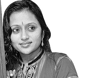 Caught mimicking her lecturer!