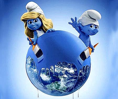 Poster of 'The Smurfs'.