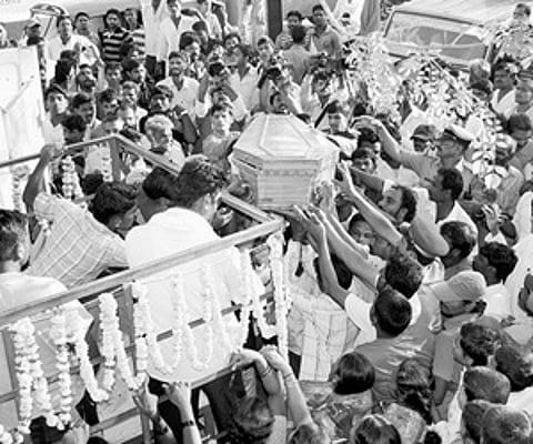 The house of Dr K Rajendran in Musiri where Parvathy Ammal stayed with her husband Velupillai (in the first floor above the medical shop) for three ye