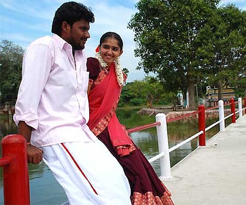 A still from the movie 'Nandhi'.