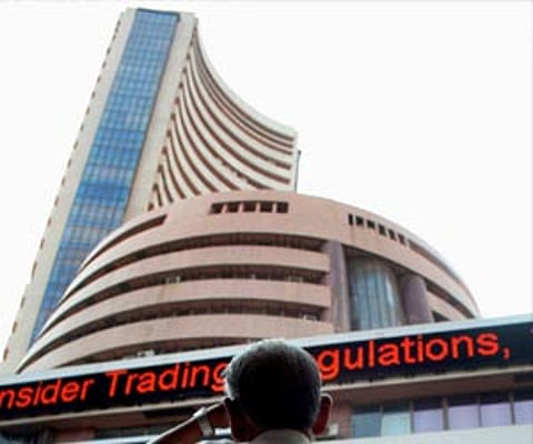 Continued offloading of stocks by funds and retail investors after the RBI rate hike dampened the trading sentiment. (File/PTI)