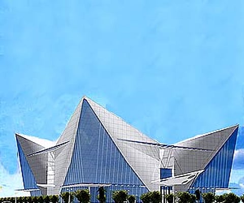 The model of Kollam Technopark.