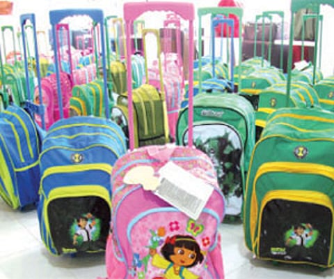 Trolley bags on sale at a shop in the city | Kaviyoor Santhosh