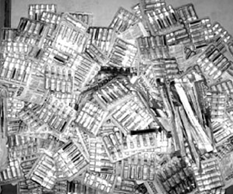 The ampoules seized in Kochi on Sunday | Express