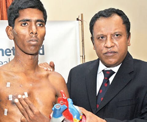 HEARTFELT: The 23-year-old patient after the surgery | Express photo