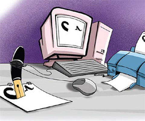 Writing on the wall for calligraphy