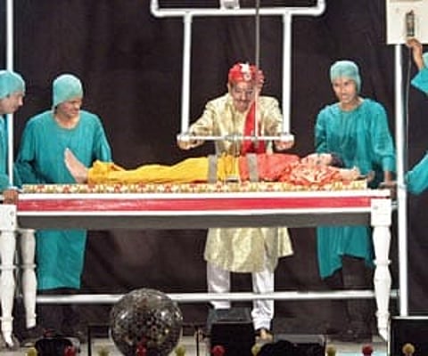 P C Sorcar Young at the magic show