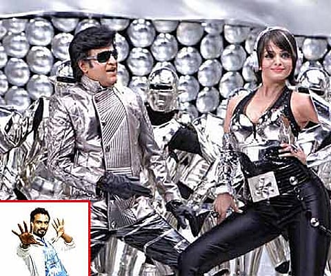 A still from 'Enthiran', Inset: Remo D'Souza (Pics: ENS).