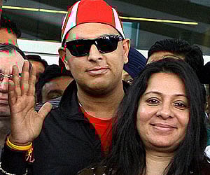 Yuvraj was diagnosed with a rare form of germ cell cancer and underwent three sessions of chemotherapy. (PTI file photo)