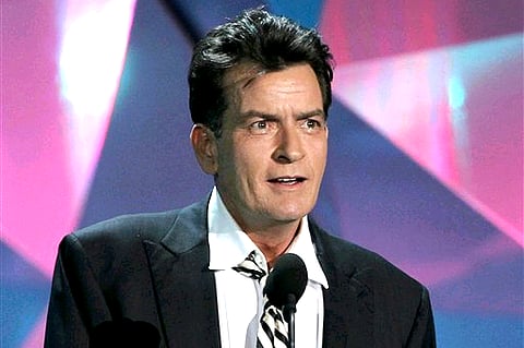 Charlie Sheen at the MTV Movie Awards in Los Angeles (Photo by Matt Sayles/Invision/AP, file).