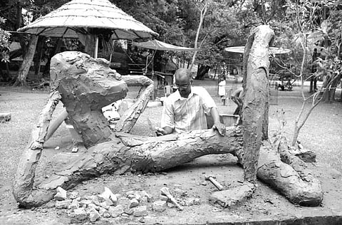 Sculptors’ touch gives a new look to adventure park