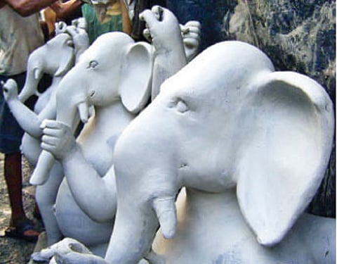 Preparations for Ganesh Chaturti