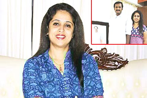 Anila Jacob; Inset: Anoop and Anila Jacob| Express Photos by Kaviyoor Santhosh and N P Jayan.