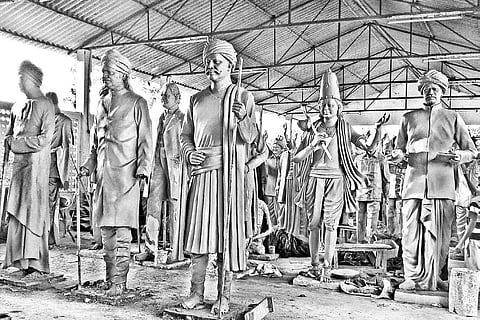 Vandalised statues to be re-installed on Tank Bund