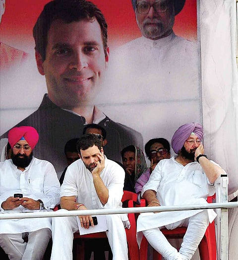 Fissures in Punjab Congress jolt Rahul and rally