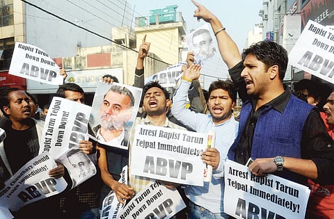 For once, Tejpal's words failed him