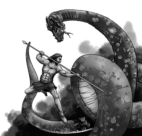 How the Mighty Serpent was Slain