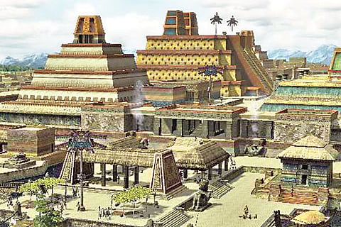 The Aztec city and its civilised savages