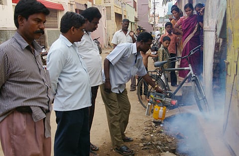 Machine snag halts fogging job in Vellore