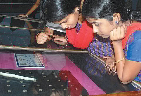 2500-year-old Magadha coins on display