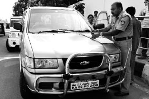 Government vehicles going for election duty