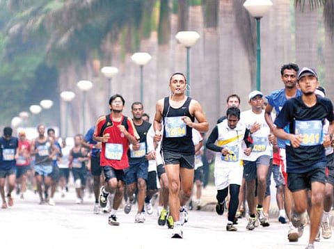 'My mom runs faster than dad'