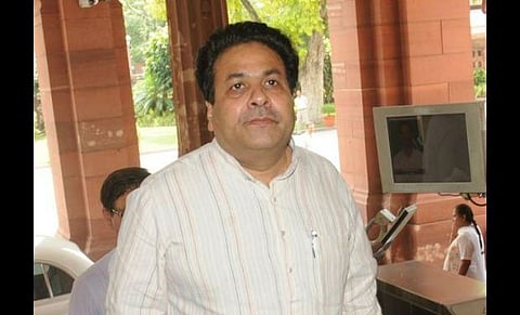 In this file photo, Congress member Rajeev Shukla. (PTI)