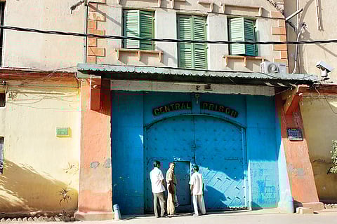 Chanchalguda jail road closed for vehicular traffic