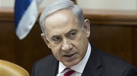 Benjamin Netanyahu has reiterated Israel's position that talks should resume immediately and without preconditions during a meeting with EU foreign policy chief.