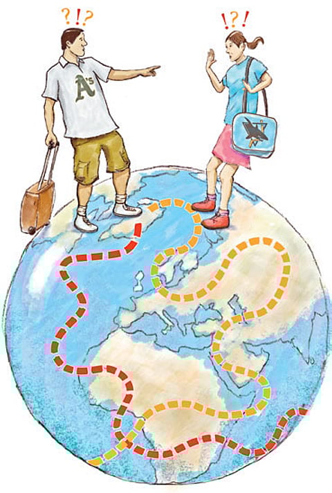 Imaginary boundaries on the earth