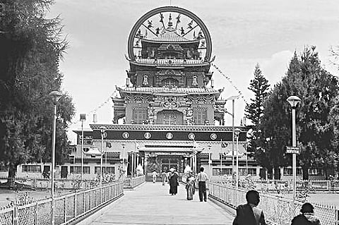 Bylakuppe, enveloped in an aura of peace and mysticism