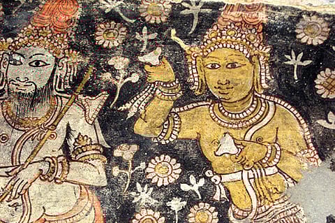 Rare paintings from Vijayanagara era discovered in temple sanctum