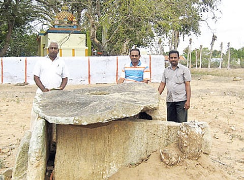 Megalithic age burial site found near Udumalpet