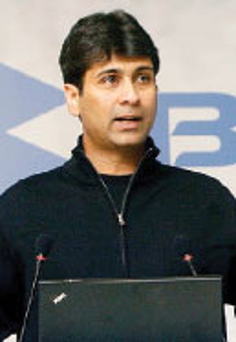 At the wheel | Rajiv Bajaj