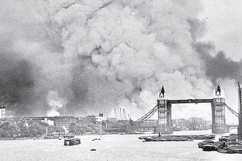 When the Germans razed London